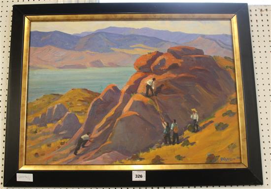 Russian oil landscape dated 1966(-)